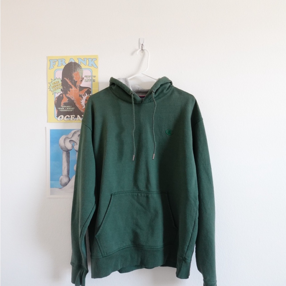 Vintage Champion Forest Green Hoodie